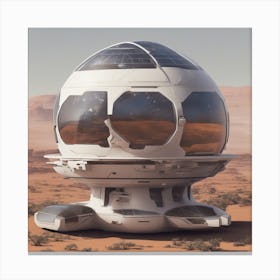 A Spacefaring Vessel With A Self Sustaining Ecosystem, Allowing Long Duration Journeys 2 Canvas Print
