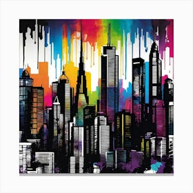 Cityscape Canvas Art 3 Canvas Print