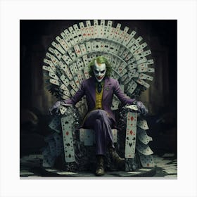 Joker Throne 4 Canvas Print