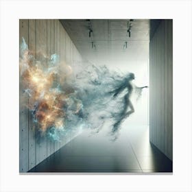 Woman In Space Canvas Print