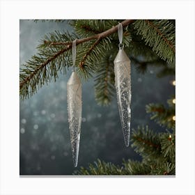 Ice Crystal Ornaments Canvas Print