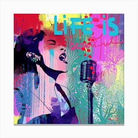 Billie - Life is Beautiful Canvas Print