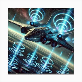 Nebula Harrier Jamming Devices Canvas Print