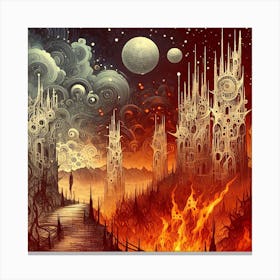 Brass And Fire Canvas Print