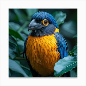 Blue And Yellow Parrot 1 Canvas Print