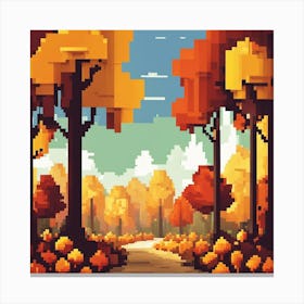 Pixel Art Canvas Print