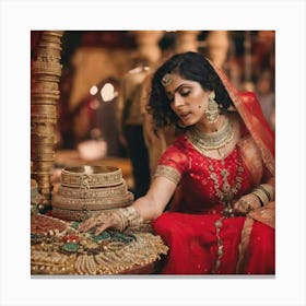 Indian Bride Canvas Print