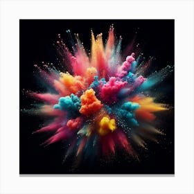 Colorful Powder Explosion 4 Canvas Print