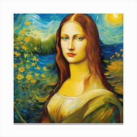 Mona Lisa of Canvas Print