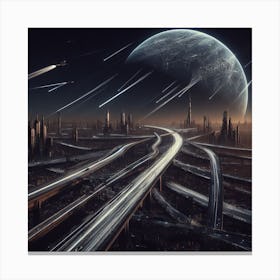 Futuristic Cityscape 14 Canvas Print