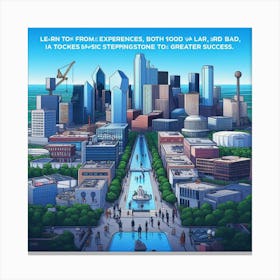 Cityscape Of Houston Canvas Print
