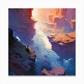 Aeon Canyon Canvas Print