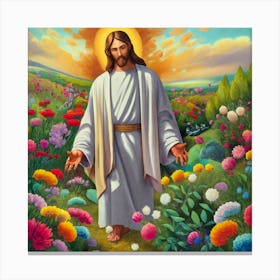 Jesus In The Garden Canvas Print