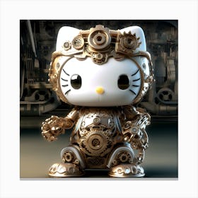 Hello Kitty Steampunk Collection By Csaba Fikker 63 Canvas Print