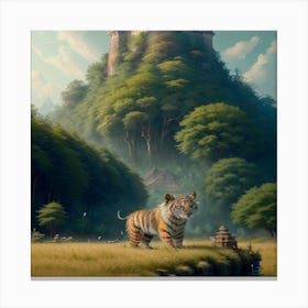 Field Of Tigers 2 Edition Canvas Print