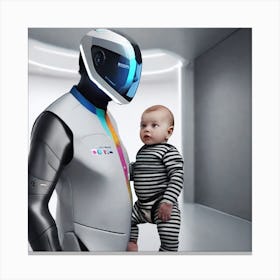 Robot Baby 1 Canvas Print