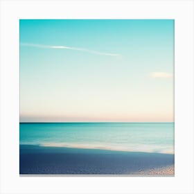 Sunset On The Beach Abstract Landscape Painting Canvas Print