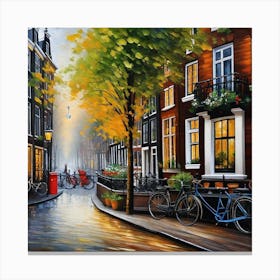 Amsterdam Street Canvas Print