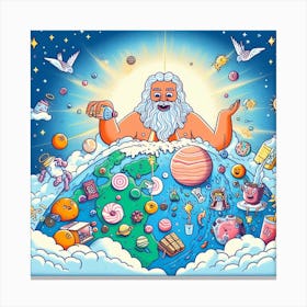 God Of The Universe 1 Canvas Print