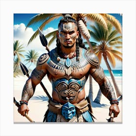 Hawaiian Warrior Canvas Print
