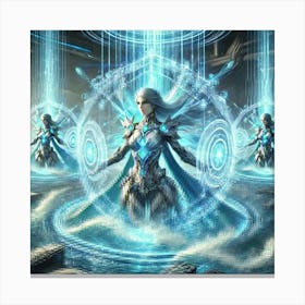 Grand Priestess Serina Cascade Harmony Scifi Canvas Print