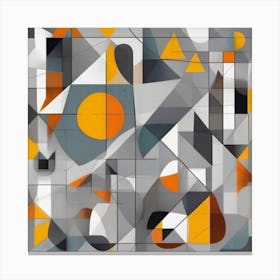Cubism Abstract Painting Canvas Print