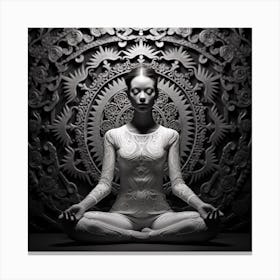 Meditating Woman Canvas Print