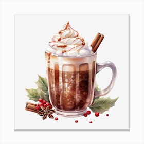 Hot Chocolate With Cinnamon Canvas Print