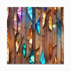 Stained Glass Wall Canvas Print