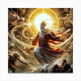 God Of The Sun Canvas Print