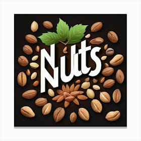 Nuts As A Logo (30) Canvas Print