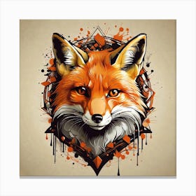 Fox Head 1 Canvas Print