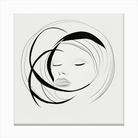 Portrait Of A Woman 4 Canvas Print