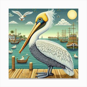 Pelican 3 Canvas Print