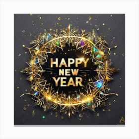 Happy New Year 120 Canvas Print