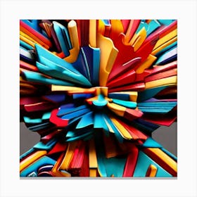 Paper Sculpture Canvas Print