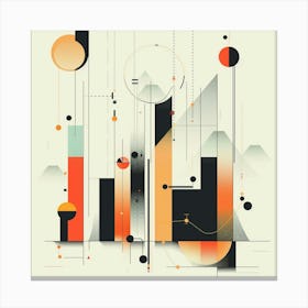 Abstract Cityscape 2 Canvas Print