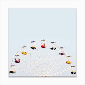 Ferris wheel half square photo color photography Canvas Print