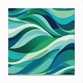 Abstract Wave Pattern Canvas Print