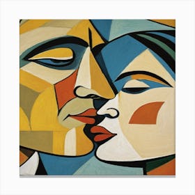 Kissing Couple Canvas Print