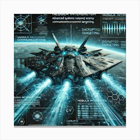 Nebula Interdictor Disrupts Communications Targeting 1024 Canvas Print