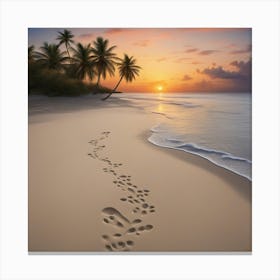 Footprints Canvas Print