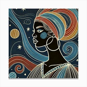 Astrivelle Celestial Portrait Canvas Print