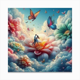 'Love In The Sky' 1 Canvas Print