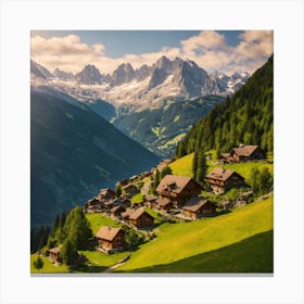 Alpine Village Canvas Print