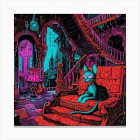 Cat In The Room Canvas Print