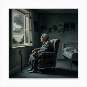 'The Old Lady' Canvas Print