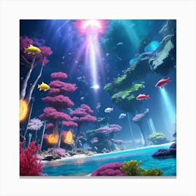 Underwater World Canvas Print