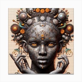 Mechanical Woman Canvas Print