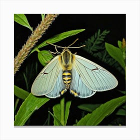 Moths Insect Lepidoptera Wings Antenna Nocturnal Flutter Attraction Lamp Camouflage Dusty (15) Canvas Print